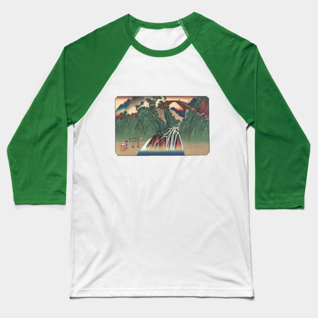 Bridge Over the Ina River at Nojiri Baseball T-Shirt by MasterpieceCafe